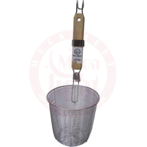 Steel Strainer Medium Woodhandle Steel  15017