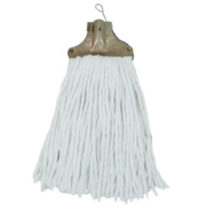 Moonlight Taiwan High-Quality Cotton Mop With Metal Clip, Wooden Stick 40447