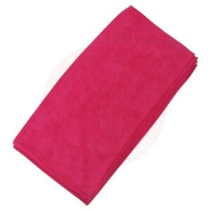 MICROFIBER TOWEL 45X45CM 12 PCS RED 50590R