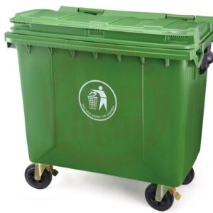 Garbage Can Without Pedal 660l Green  55316