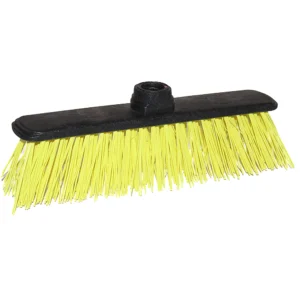 Hard Broom Plastic With Wooden Stick  52719