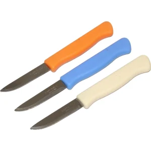 Martinazzo Paring Knife Plastic Handle 3", 12 Pcs Card  20353m