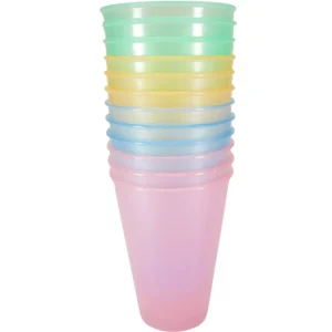Moonlight 12-Piece Transparent Plastic Drinking Glass Set